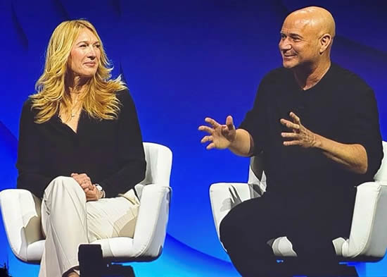 Tennis legends Steffi Graf and Andre Agassi highlighted the value of business aviation at NBAA-BACE 2023 in Las Vegas.